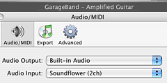 GarageBand Settings